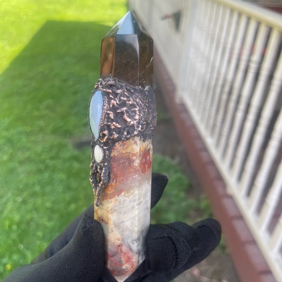 Witches wand, Electroformed crystals, reiki infused - Picture 5 of 5